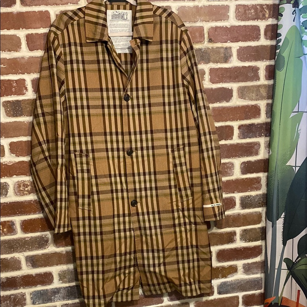 Scotch & Soda Men's Tan Plaid Coat size large